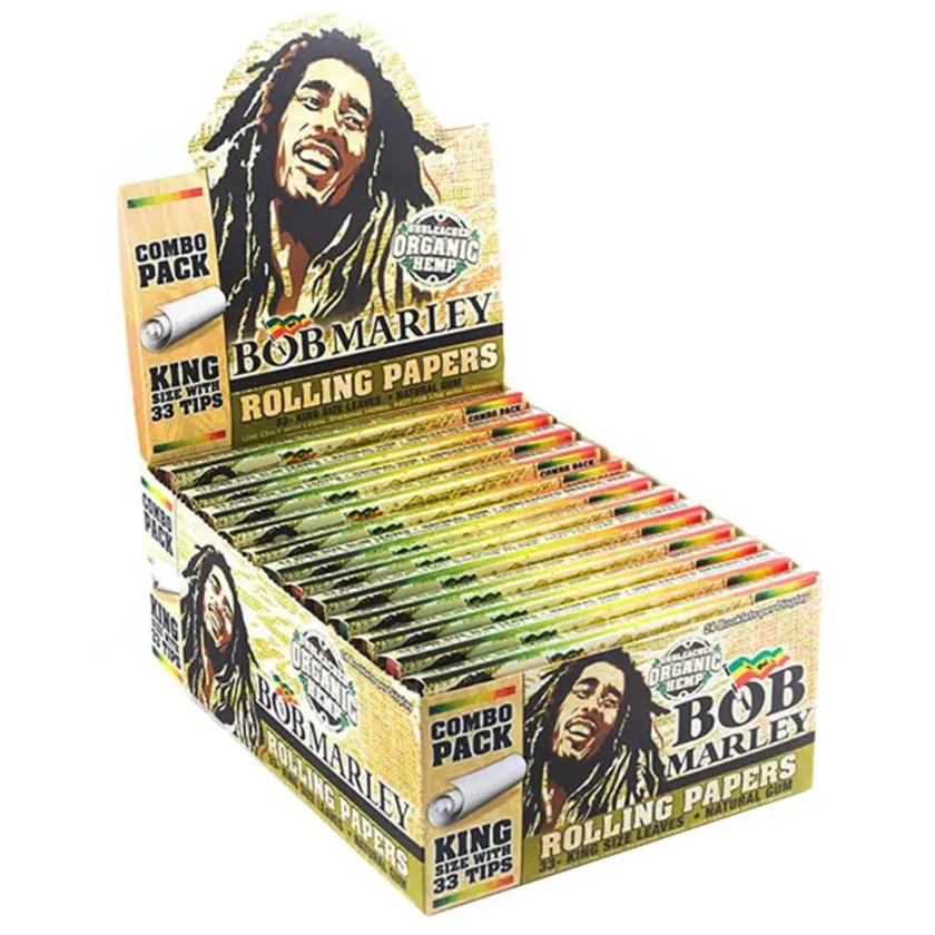 Photograph of product: Bob Marley - Rolling Papers - Organic Hemp - King size