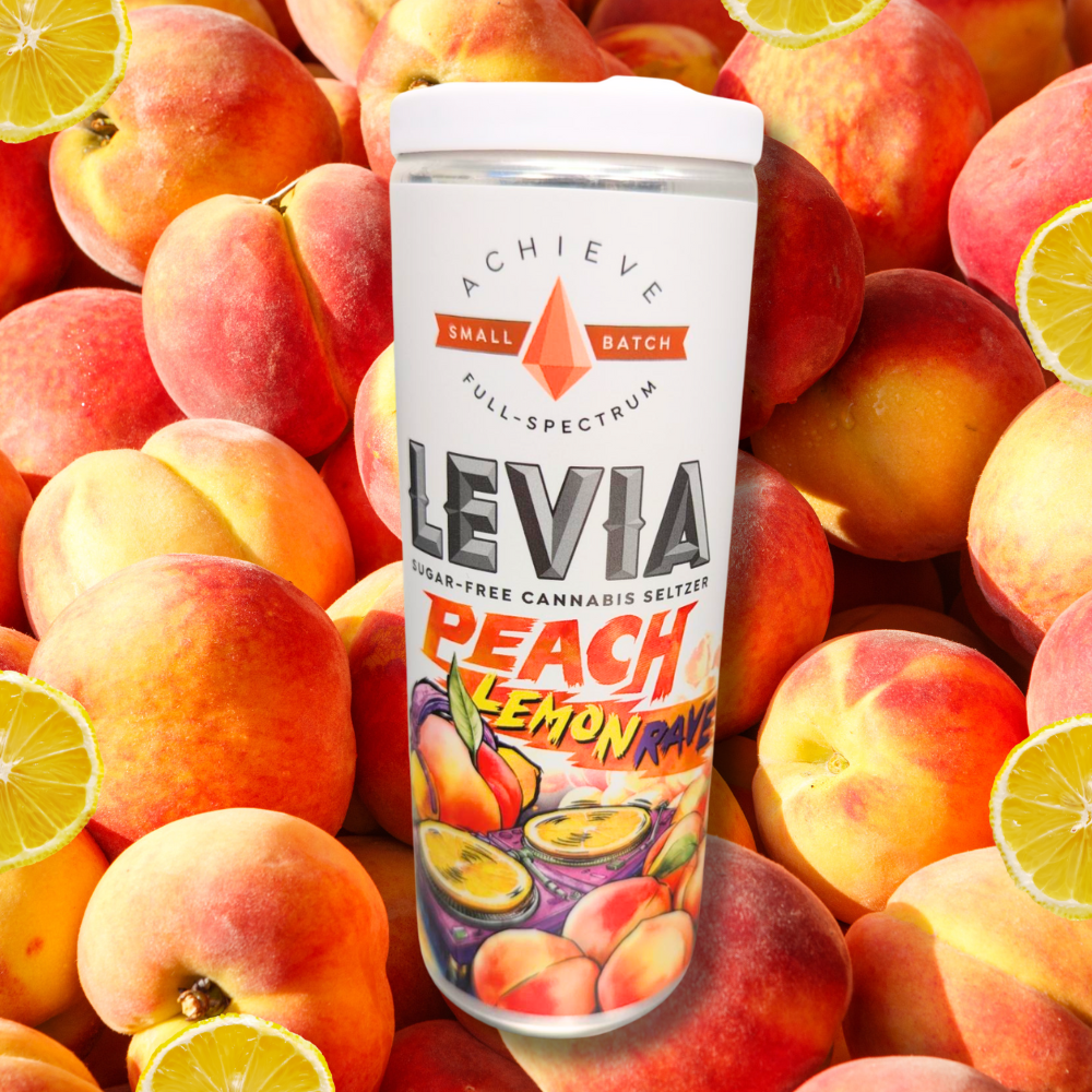 Photograph of product: Peach Lemon Rave | Social Seltzer (5mg)