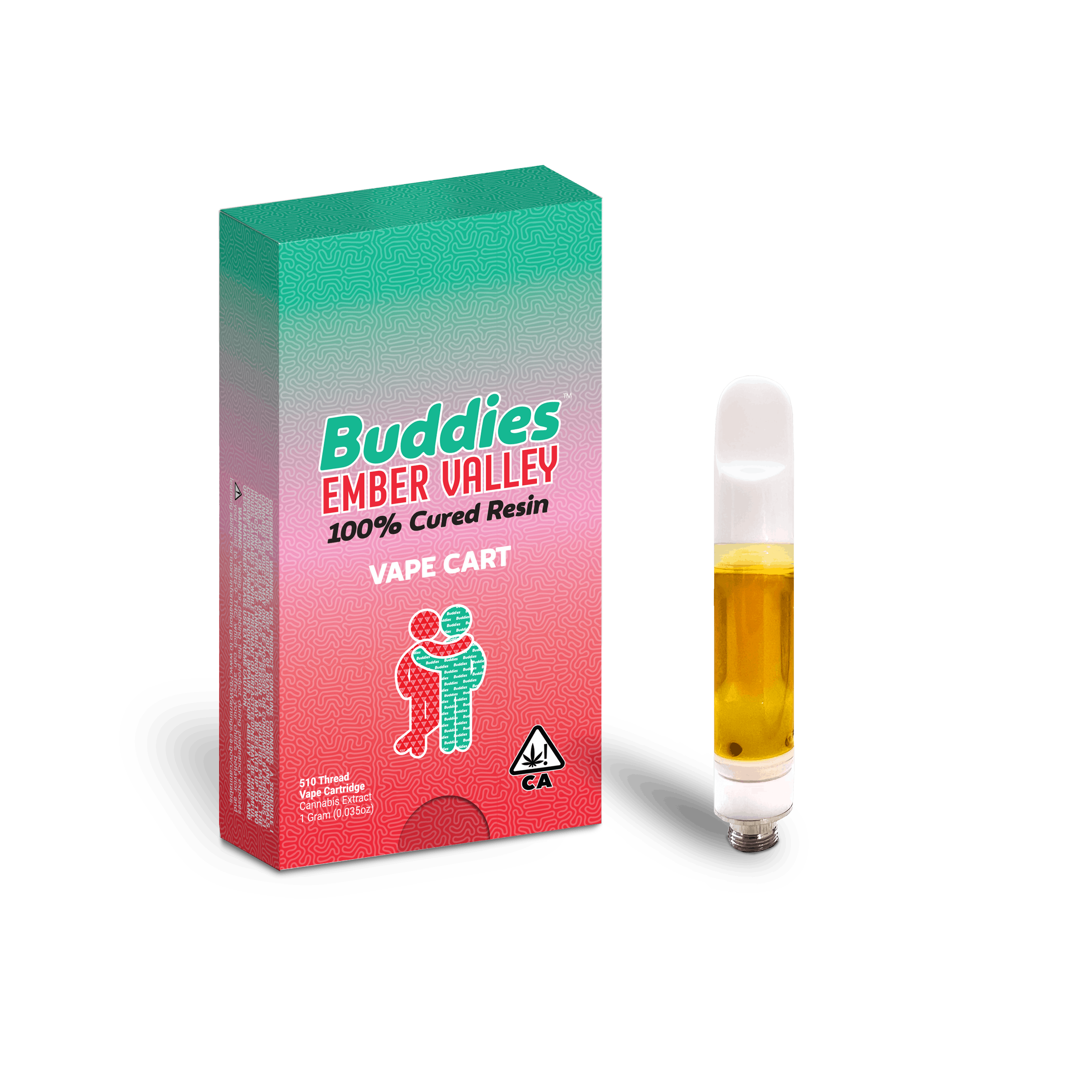 Photograph of product: Buddies x Ember Valley | Grape Cream Cake | Hybrid | Cure Resin Cartridge | 1g