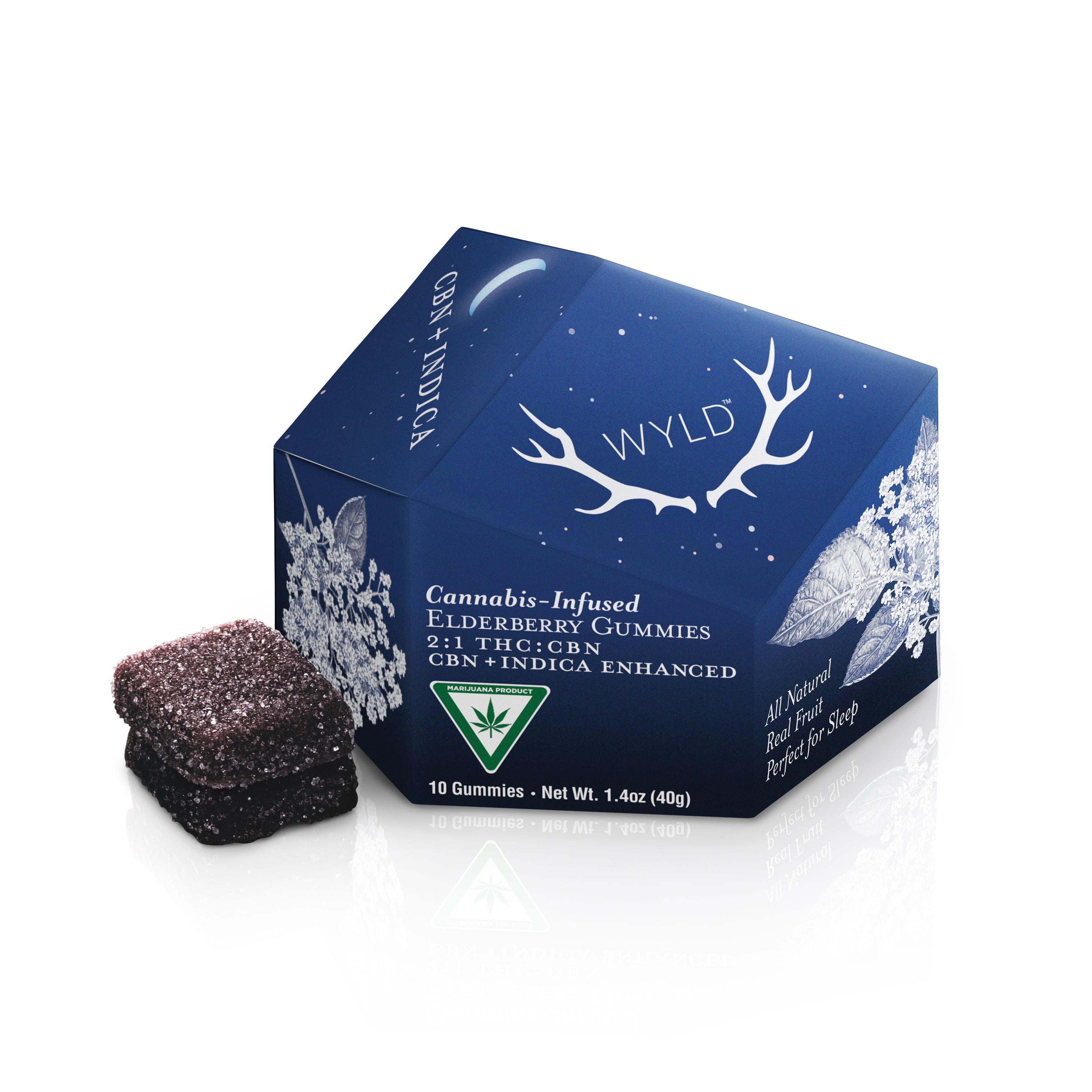 Photograph of product: Elderberry 2:1 TH-oui: CBN 100mg TH-oui 50mg CBN Oui'd Gummies By Wyld