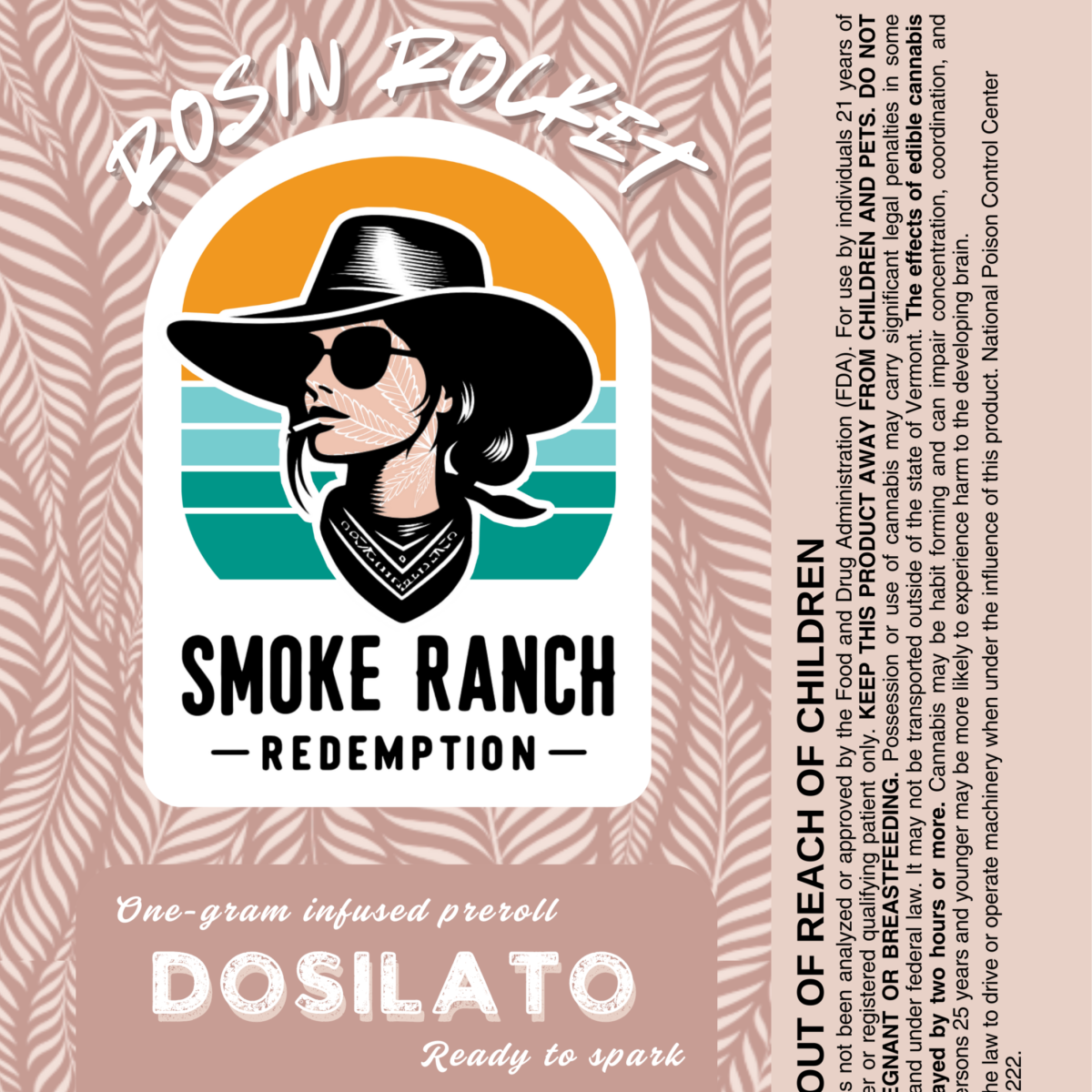 Photograph of Product: Dosilato Rosin Rocket | 0.85g Infused Pre-Roll