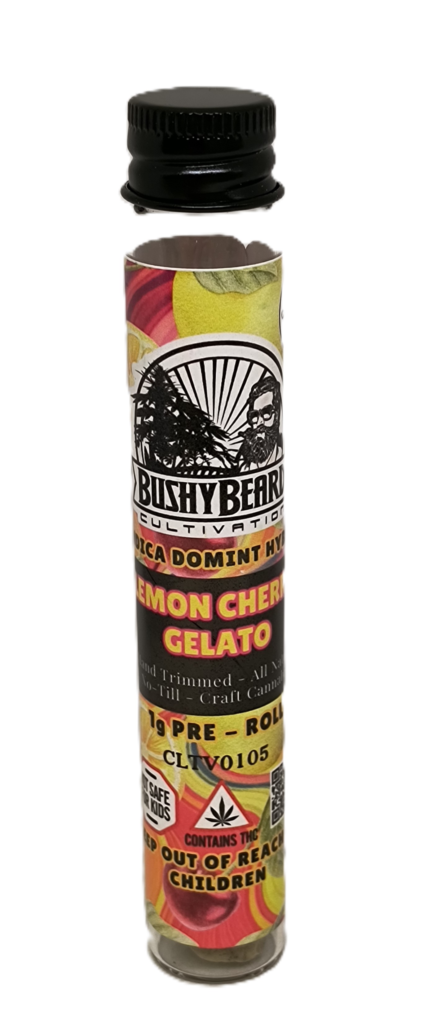 Photograph of product: Lemon Cherry Gelato Pre-Roll | Bushy Beard
