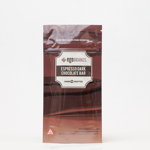Photograph of product: Espresso Dark Chocolate Bar