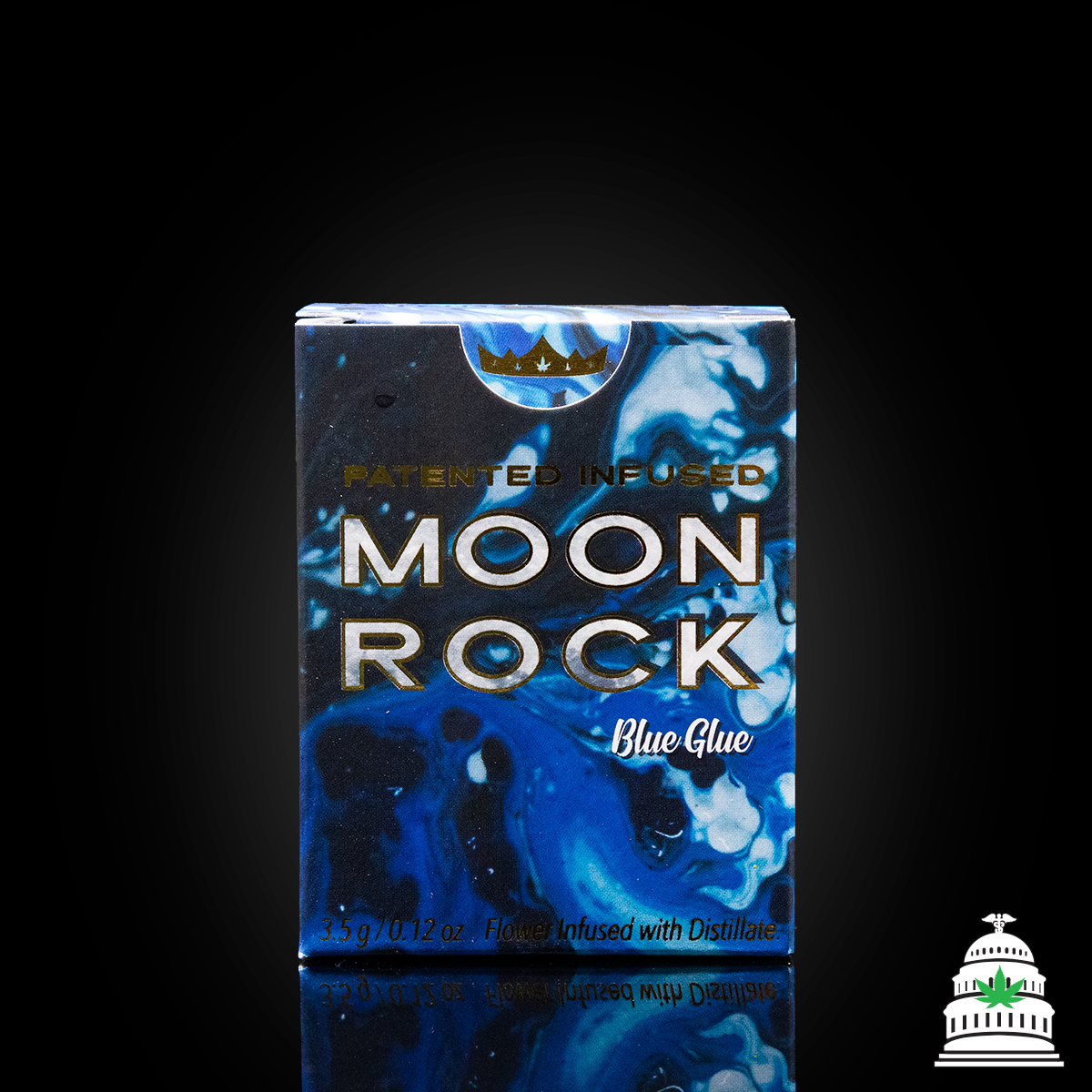 Photograph of product: Blue Glue - Caviar Gold Moon Rocks - 3.5g