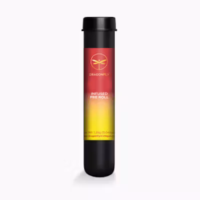 Photograph of product: Dragonfly - Strawberry Cream Cake - Infused Pre Roll - - Oui'd Dom