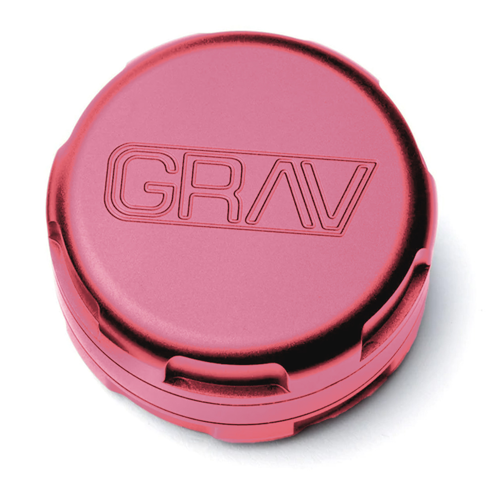 Photograph of product: GRAV 3 Piece Grinder Red