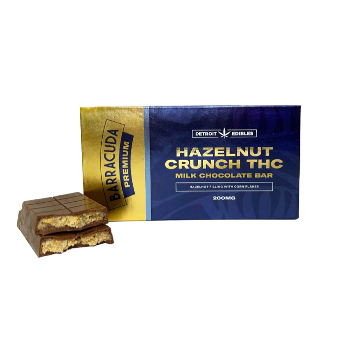 Photograph of product: Hazelnut Crunch Barracuda Premium Bar, 200mg