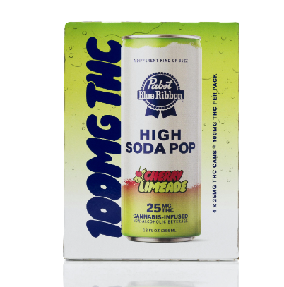 Photograph of product: CHERRY LIMEADE HIGH SODA 4 PACK