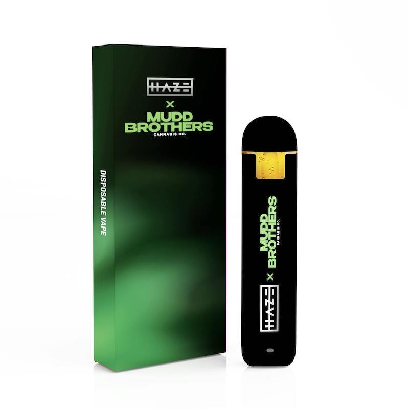 Photograph of product: Haze x Mudd Brothers Double Myntz .5g Live Rosin Disposable