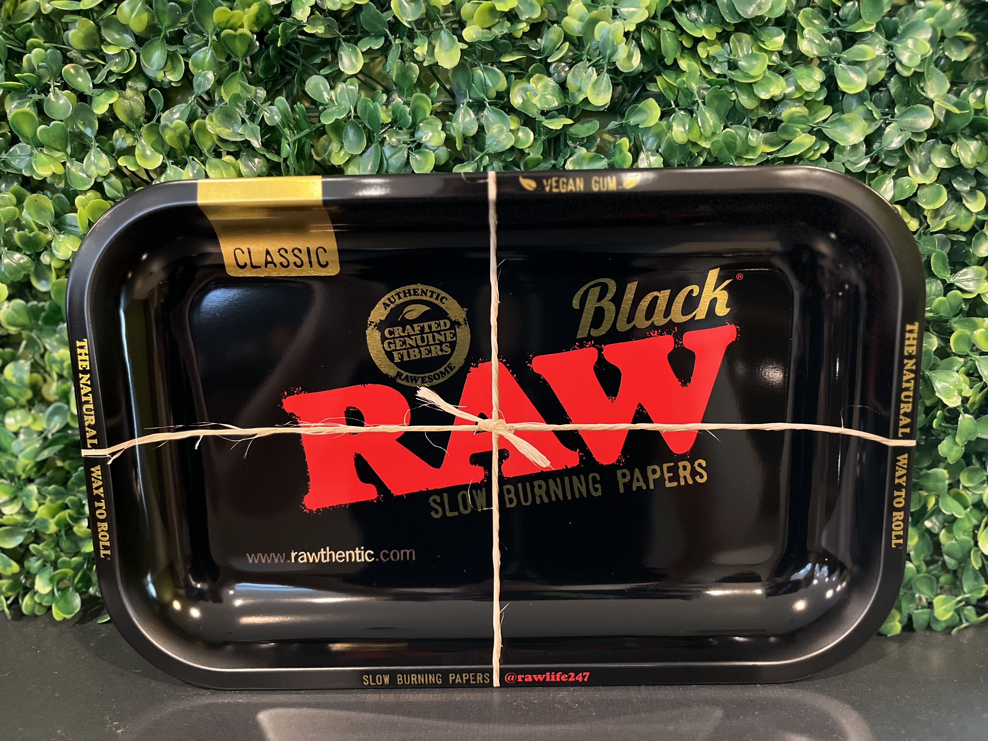 Photograph of product: Black Metal Rolling Tray (Small)