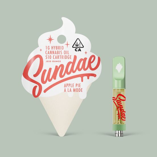 Photograph of product: Sundae - Apple Pie A La Mode Cartridge 1g - 