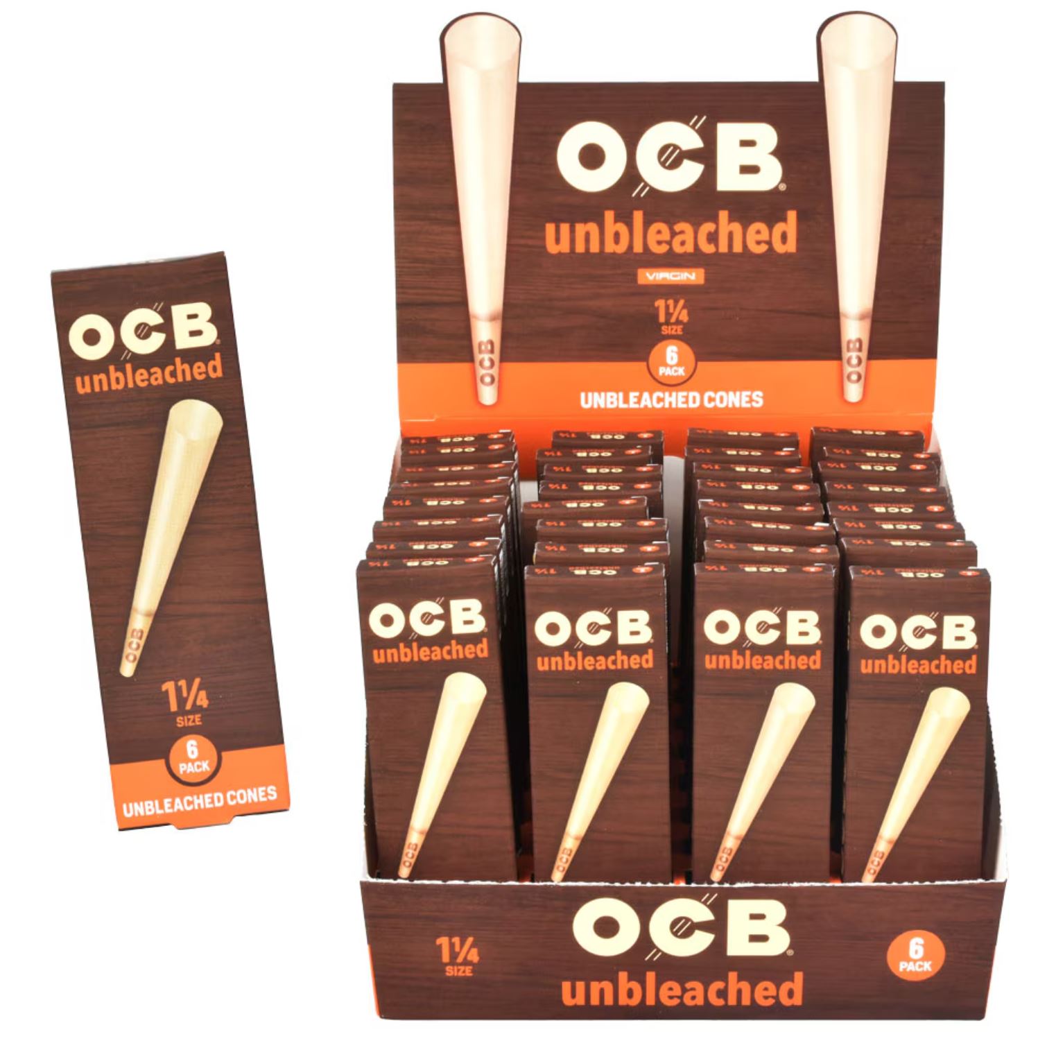 Photograph of product: OCB 1 1/4 Unbleached Cones