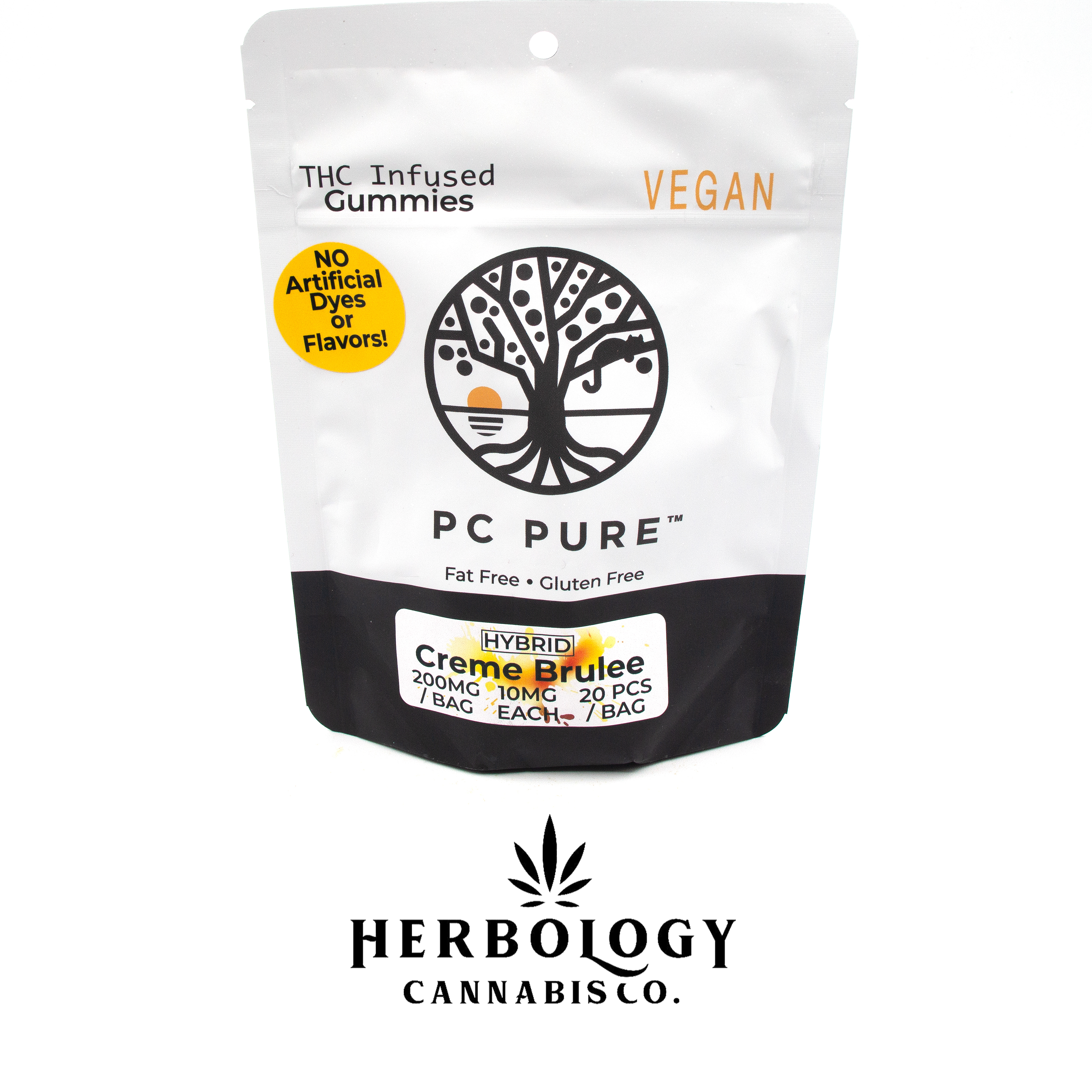 Photograph of product: PC Pure | Gummy | Creme Brulee | 200mg