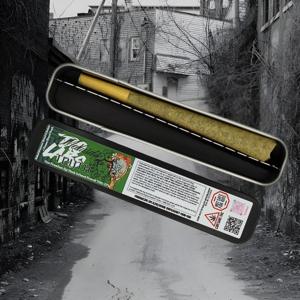 Photograph of product: Medusa's Truth- Premium au chocolat Infused Pre-Roll