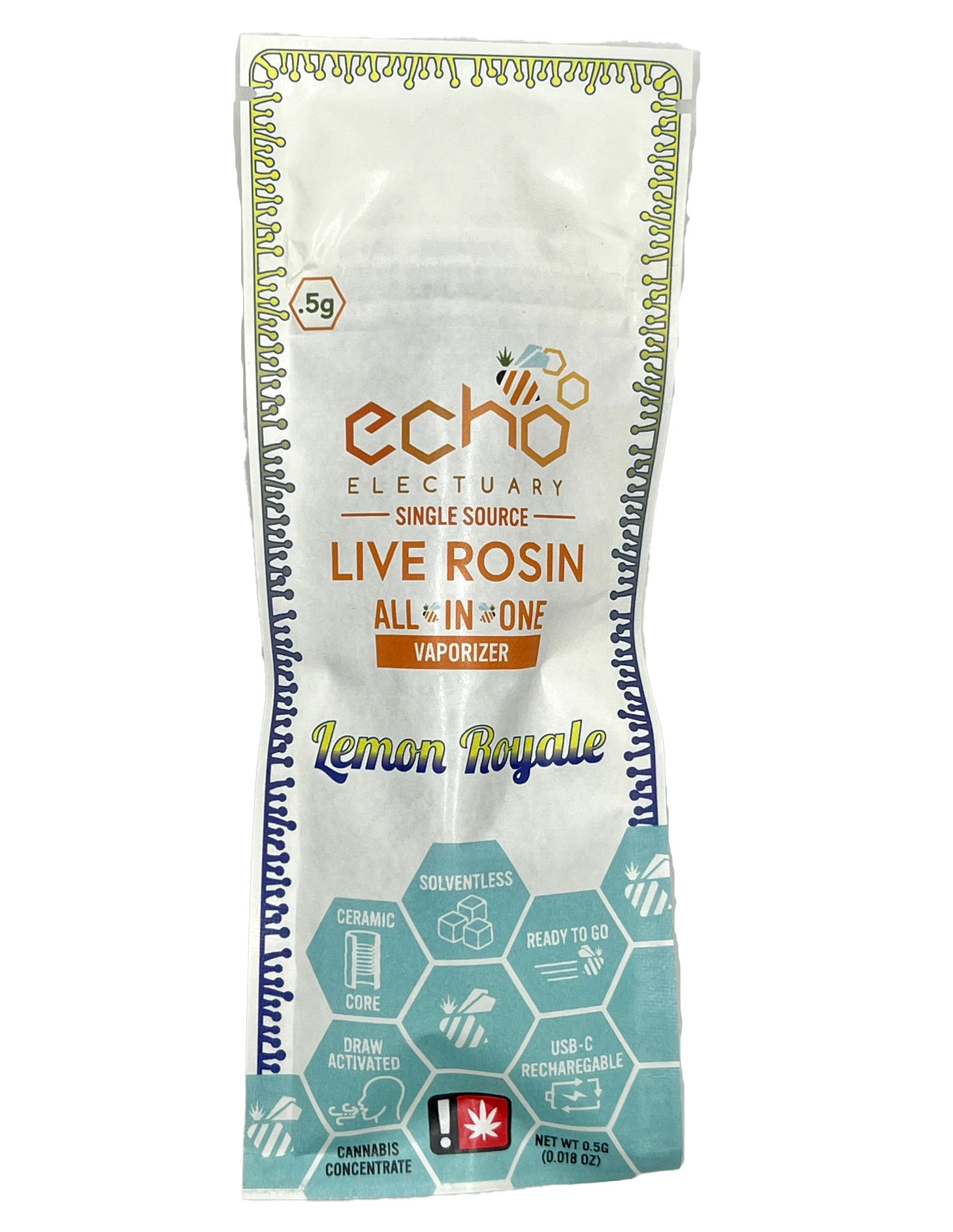 Photograph of product: Echo Electuary - Lemon Royale AIO Rosin Cart