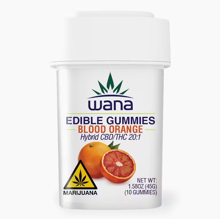 Photograph of product: Wana Blood Orange 20: ummies 100mg x 10-Pack