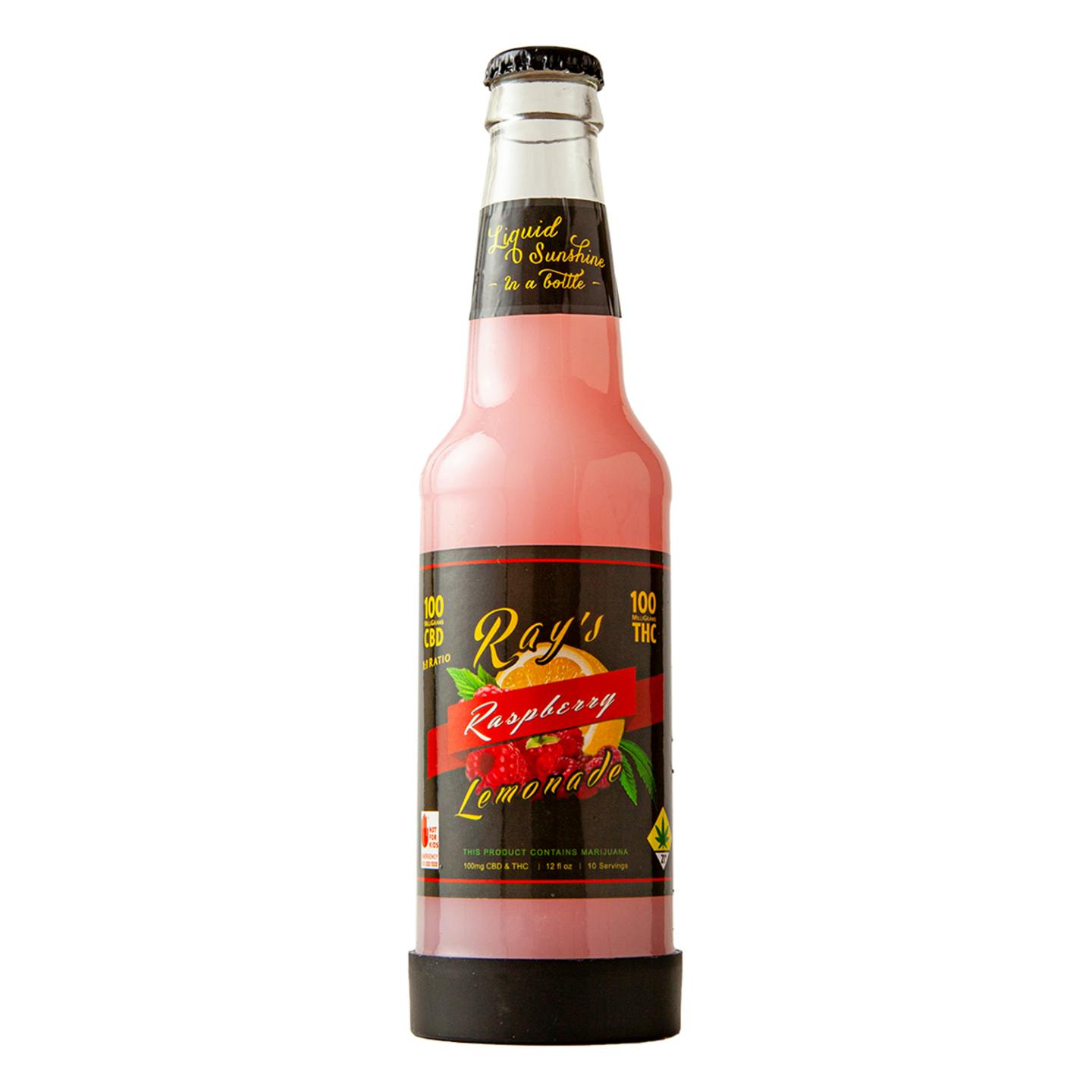 Photograph of product: RAYS LEMONADE DRINK CBD 1:1 RASPBERRY 200MG DOH