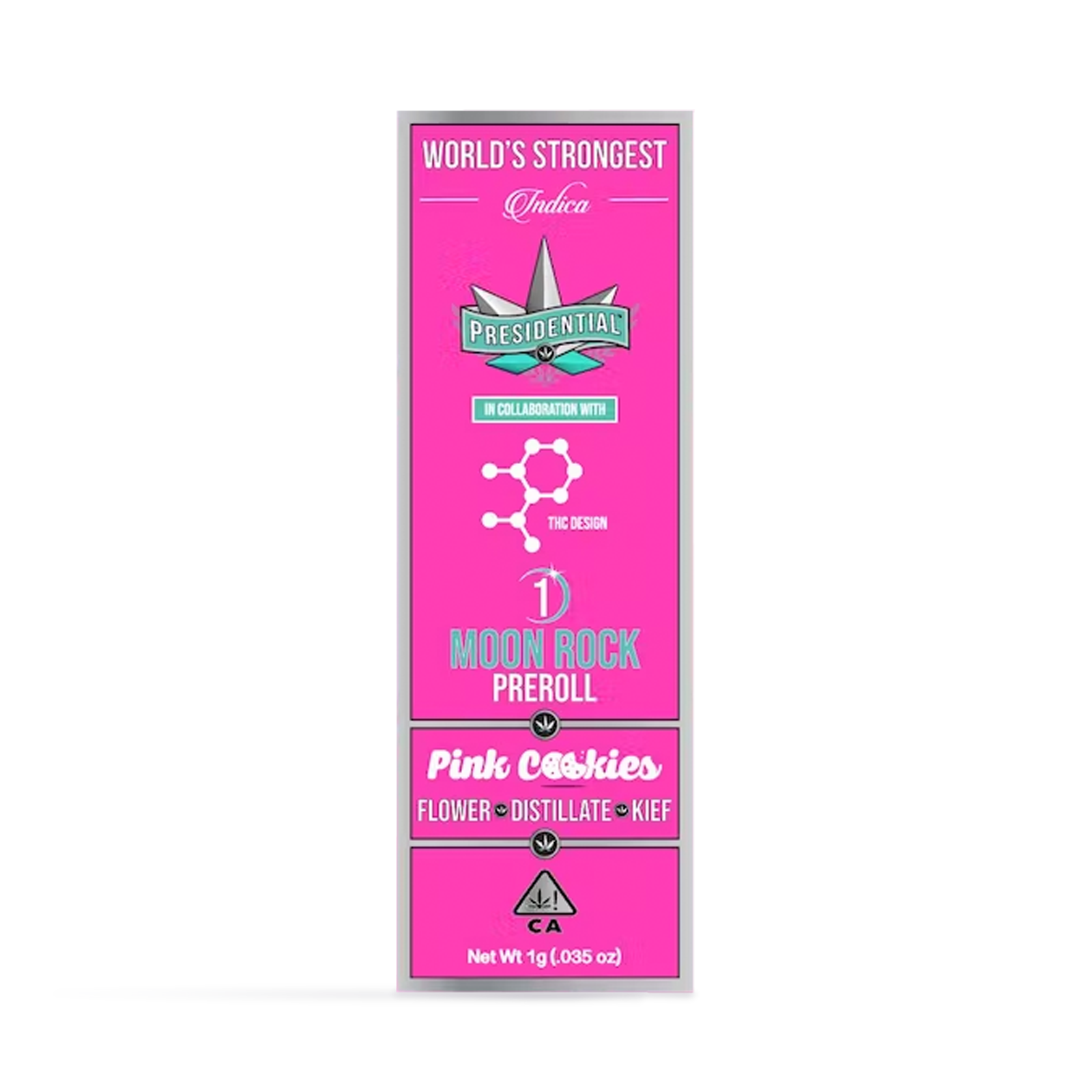 Photograph of product: Pink Cookies Moon Rock Pre-Roll | 1g