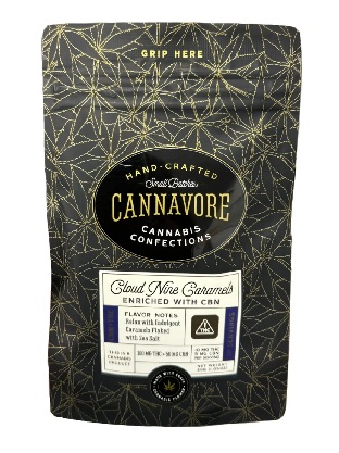 Photograph of product: Cannavore | Cloud Nine 2:1 TH-oui/CBN (H) 100mg Caramels