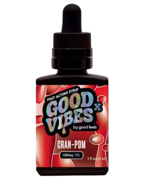 Photograph of product: Good Vibes X Cranberry Pomegranate Syrup