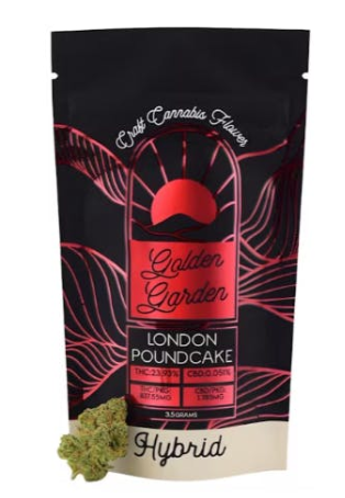 Photograph of product: London Poundcake- - Golden Garden - 3.5g