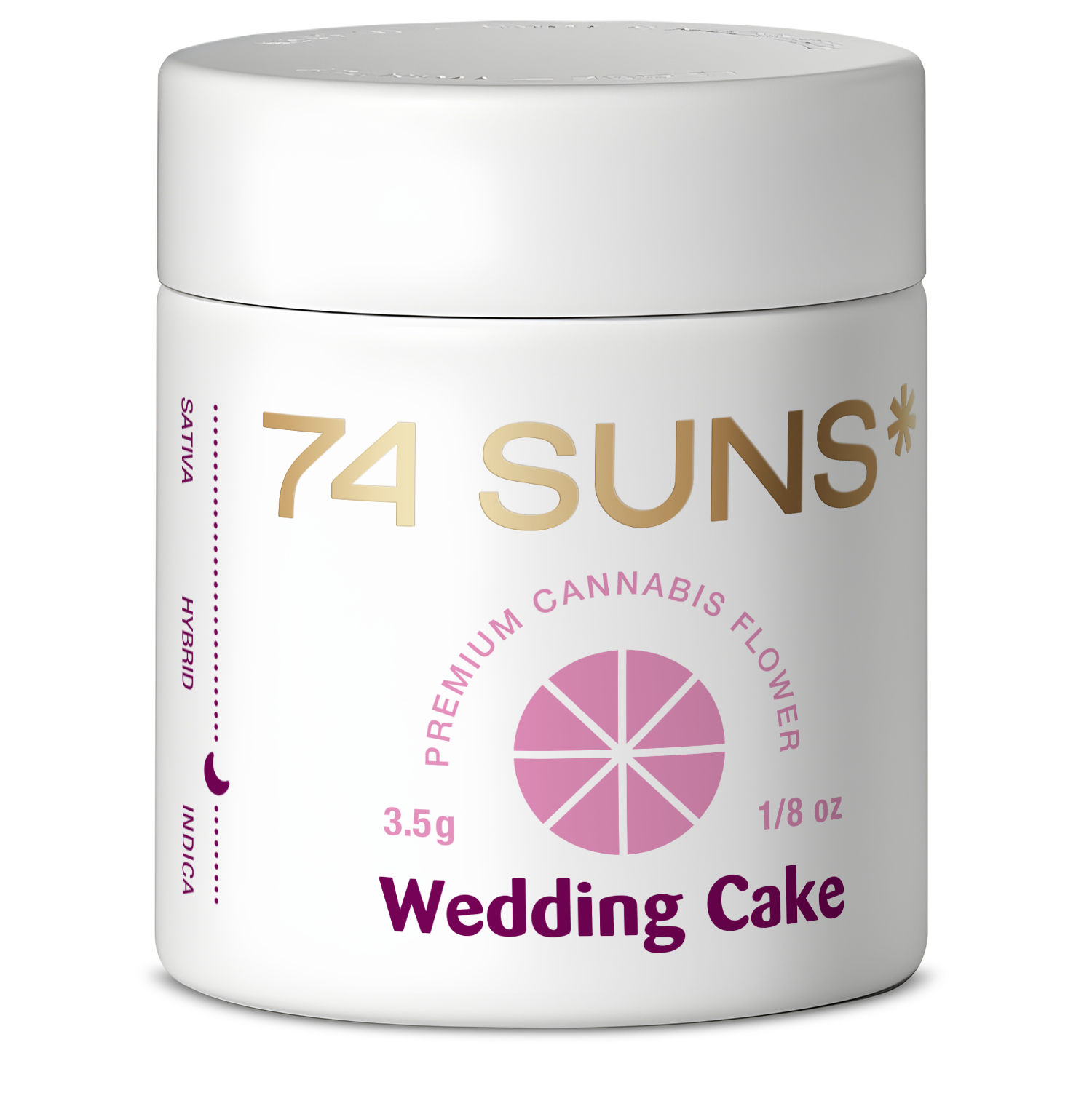 Photograph of product: 74 Suns - Wedding Cake - Tier 1 - Flower 3.5g