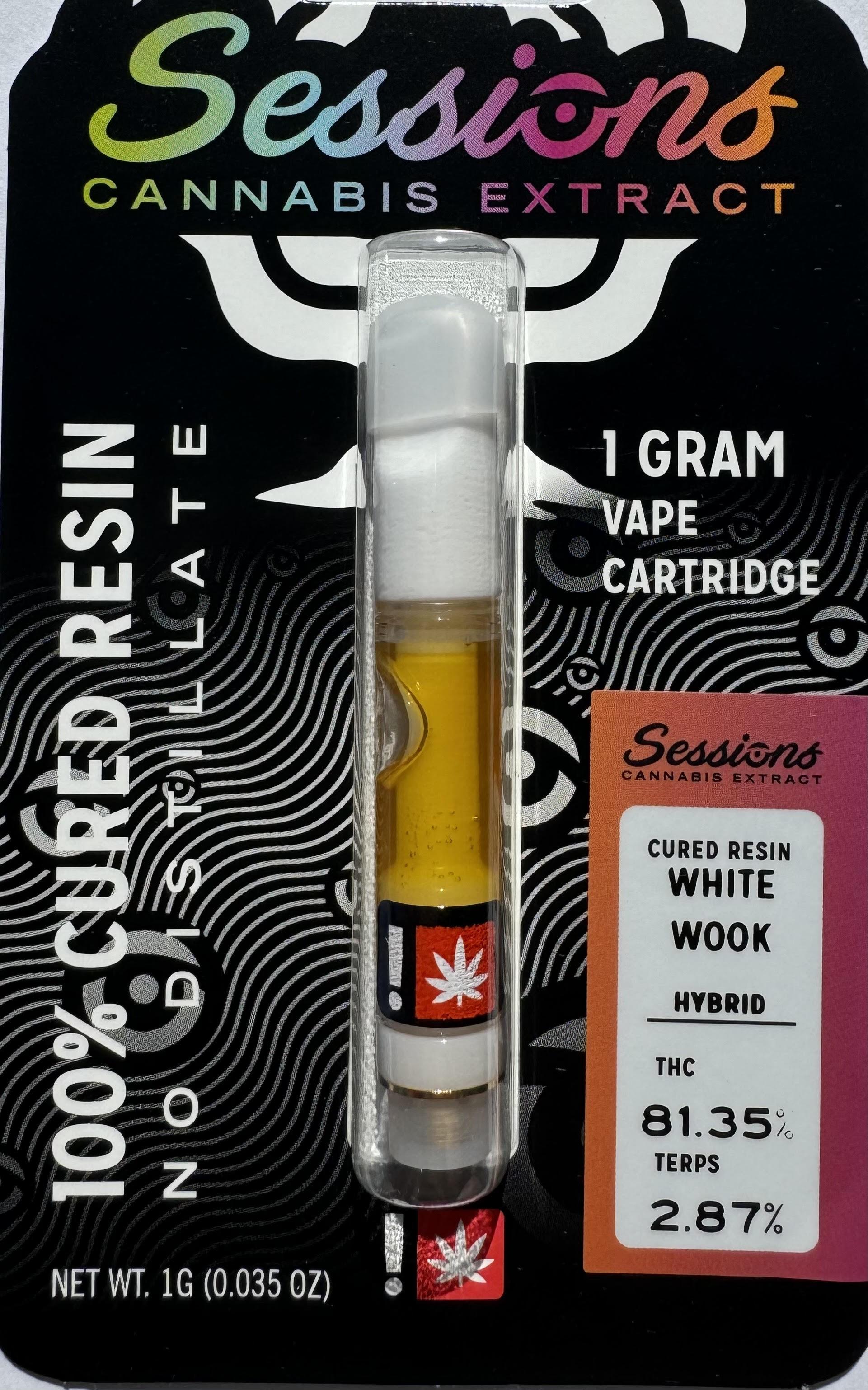 Photograph of product: Cartridge - TF - Sessions - 1g Cured Resin - Mint Julip