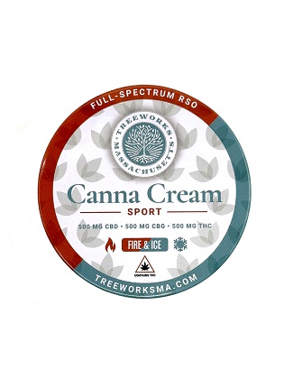 Photograph of product: Treeworks - Canna Cream Sport (500mg CBD | 500mg CBG | 500mg TH-oui)