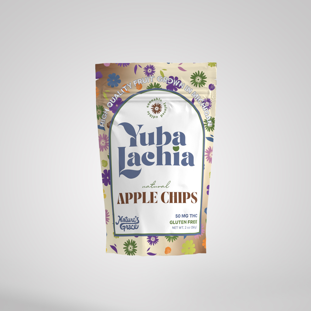 Photograph of product: Natural Apple Chips | 50mg | Yubalachia