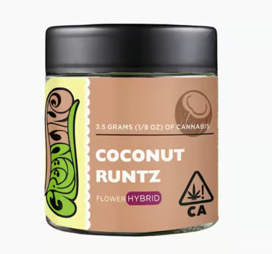 Photograph of product: Greenline Coconut Runtz Hybrid Flower 3.5g