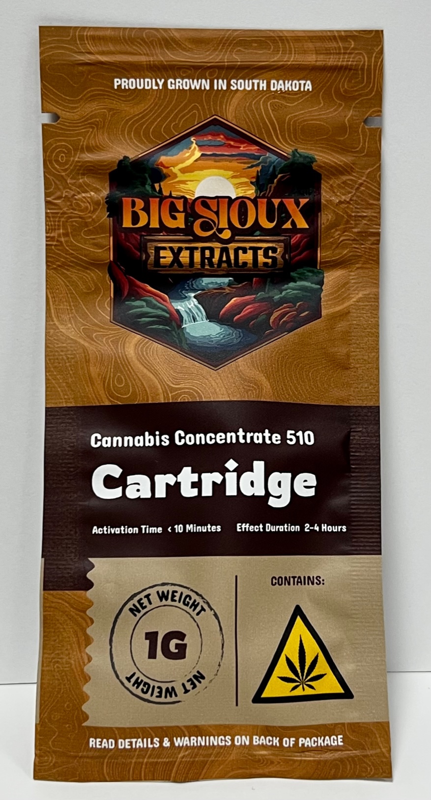 Photograph of product: Unflavored 83.991% 1g Distillate Cart