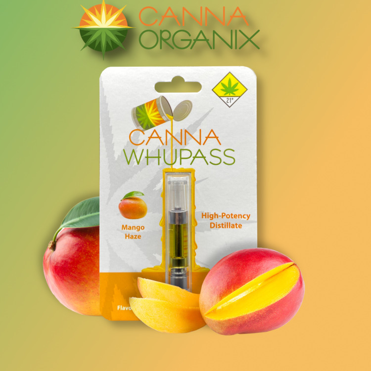 Photograph of product: Canna Whupass: Mango Haze - Distillate Cartridge