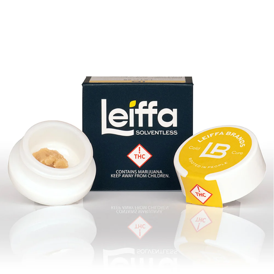 Photograph of product: Live Rosin Cold Cure | Leiffa - | (I/H) Papaya Runtz