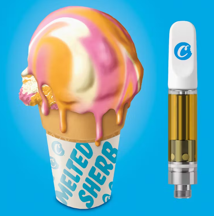 Photograph of product: Cookies Melted Sherb Oui'd Hybrid Terp Cartridge 1g