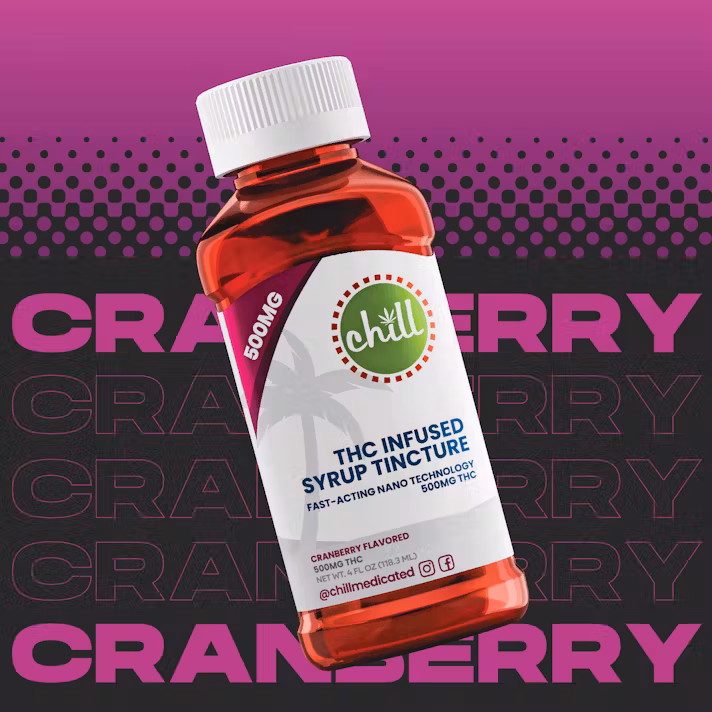 Photograph of product: Fast Acting CHILL Syrup Cranberry