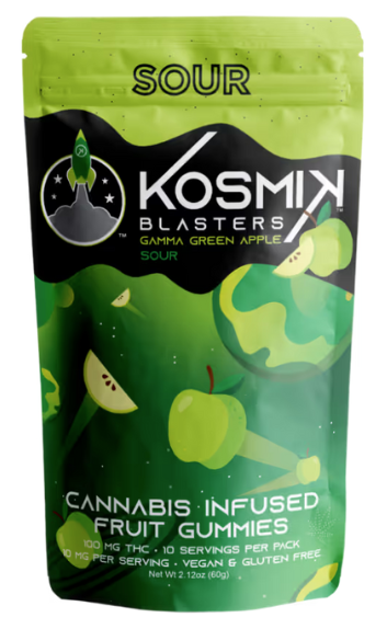 Photograph of product: Gummy | Sour Gamma Green Apple | 5mg 20pk