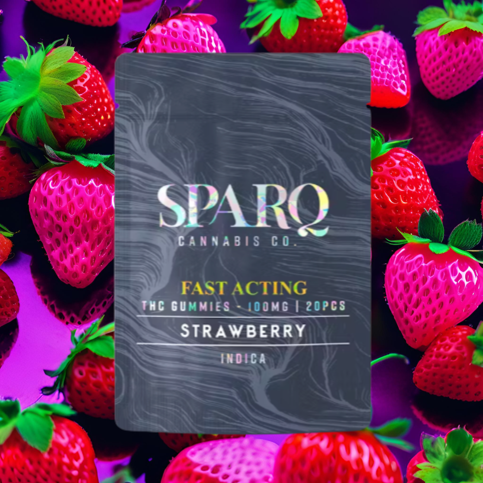 Photograph of product: Gummies | Strawberry | Fast Acting | 20pk