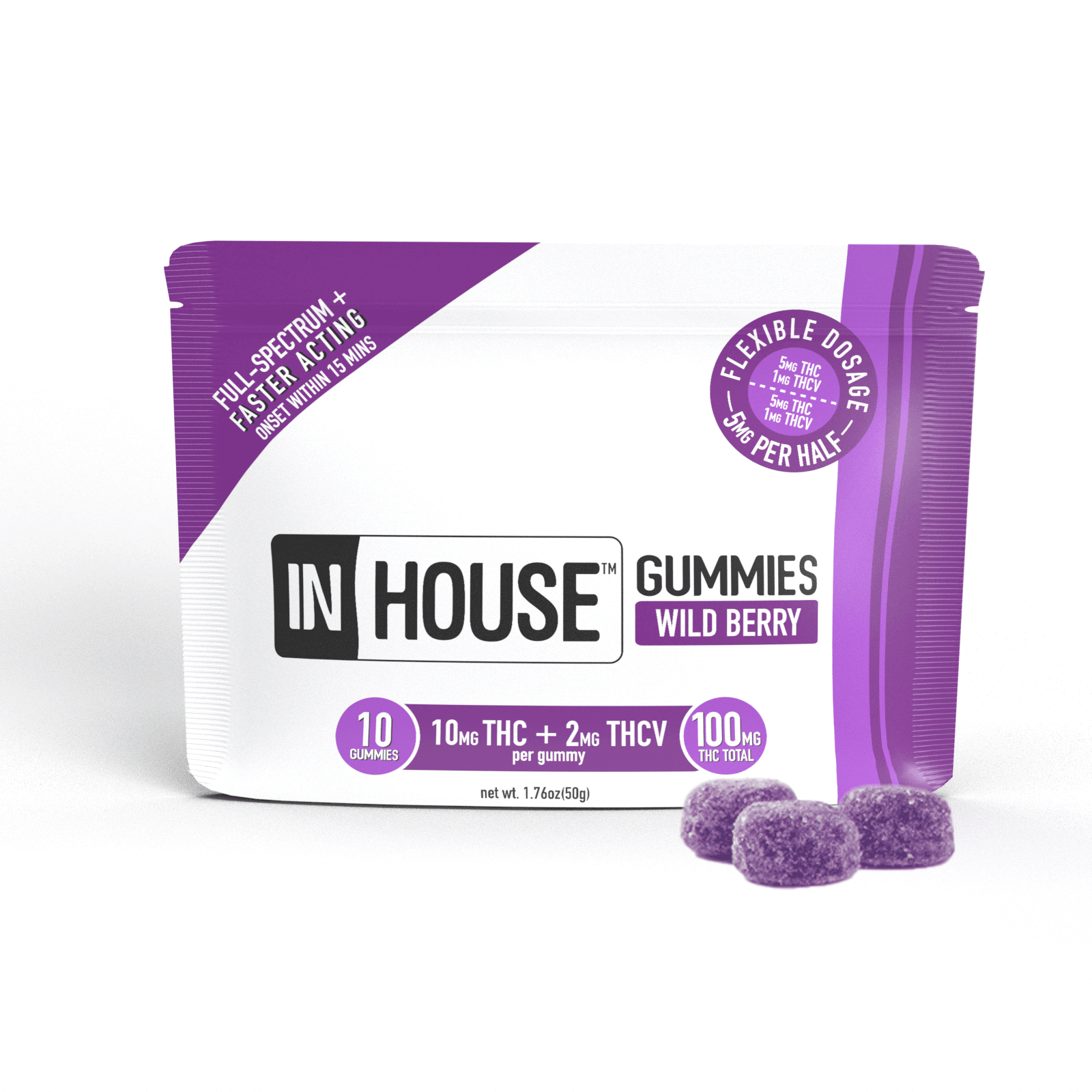 Photograph of product: Gummy Wildberry [10pk] | 100mg