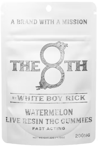 Photograph of Product: White Boy Rick - Gummies - 200mg Live Resin Nano - Watermelon