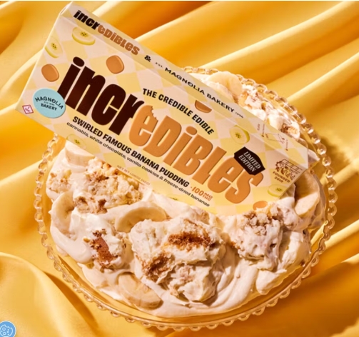 Photograph of product: Incredibles - Banana Pudding White Chocolate Bar - 100mg - Edible