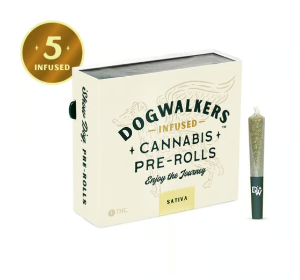 Photograph of product: Dogwalkers | Jack's Delight - Infused Pre-Rolls | 5pk 2.25g