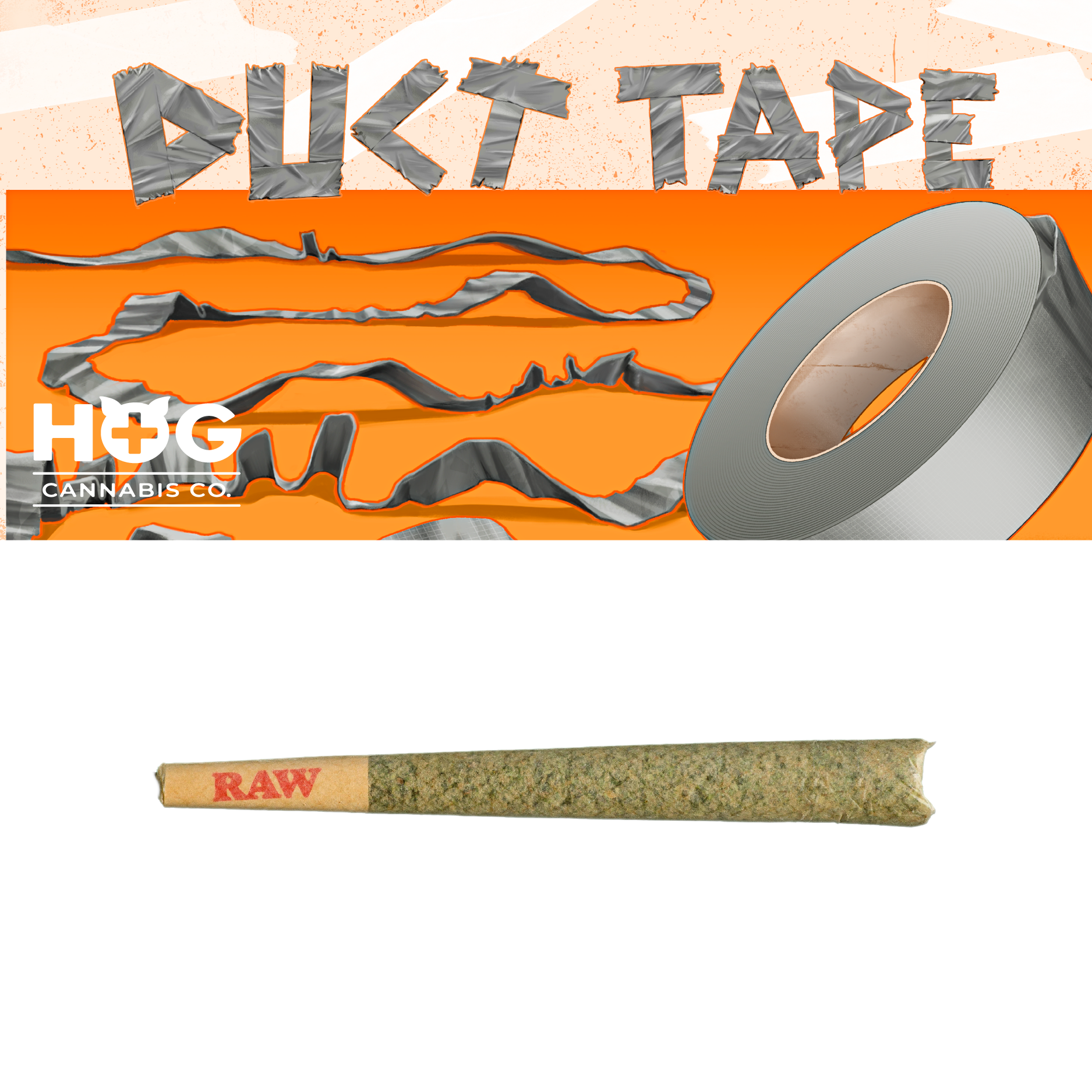 Photograph of product: 1.2g Duct Tape PreRoll