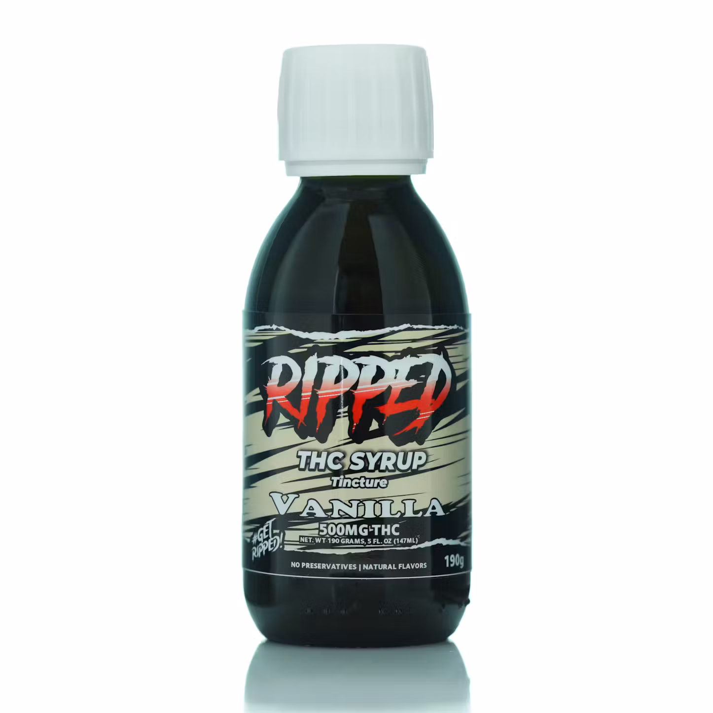 Photograph of product: Ripped | 500mg Tincture Ripped Syrup | French Vanilla