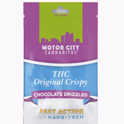Photograph of product: MOTORCITY CANNABITES | DRIZZLED OG CRISPY - FAST ACTING | 200MG