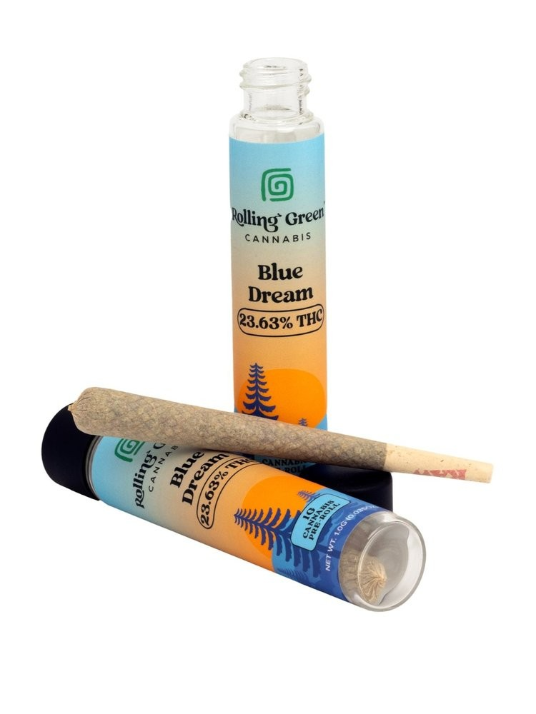 Photograph of product: Rolling Green Pre-Roll | Blue Dream