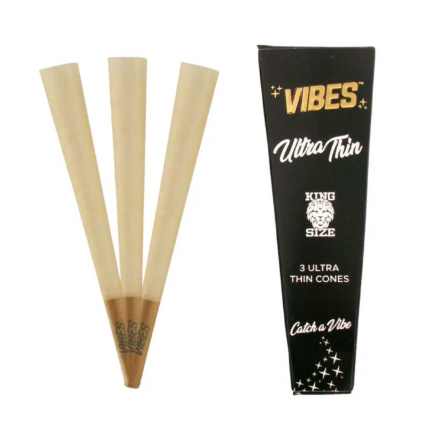 Photograph of product: Vibes Ultra Thin King Size Cone - 3 Pack