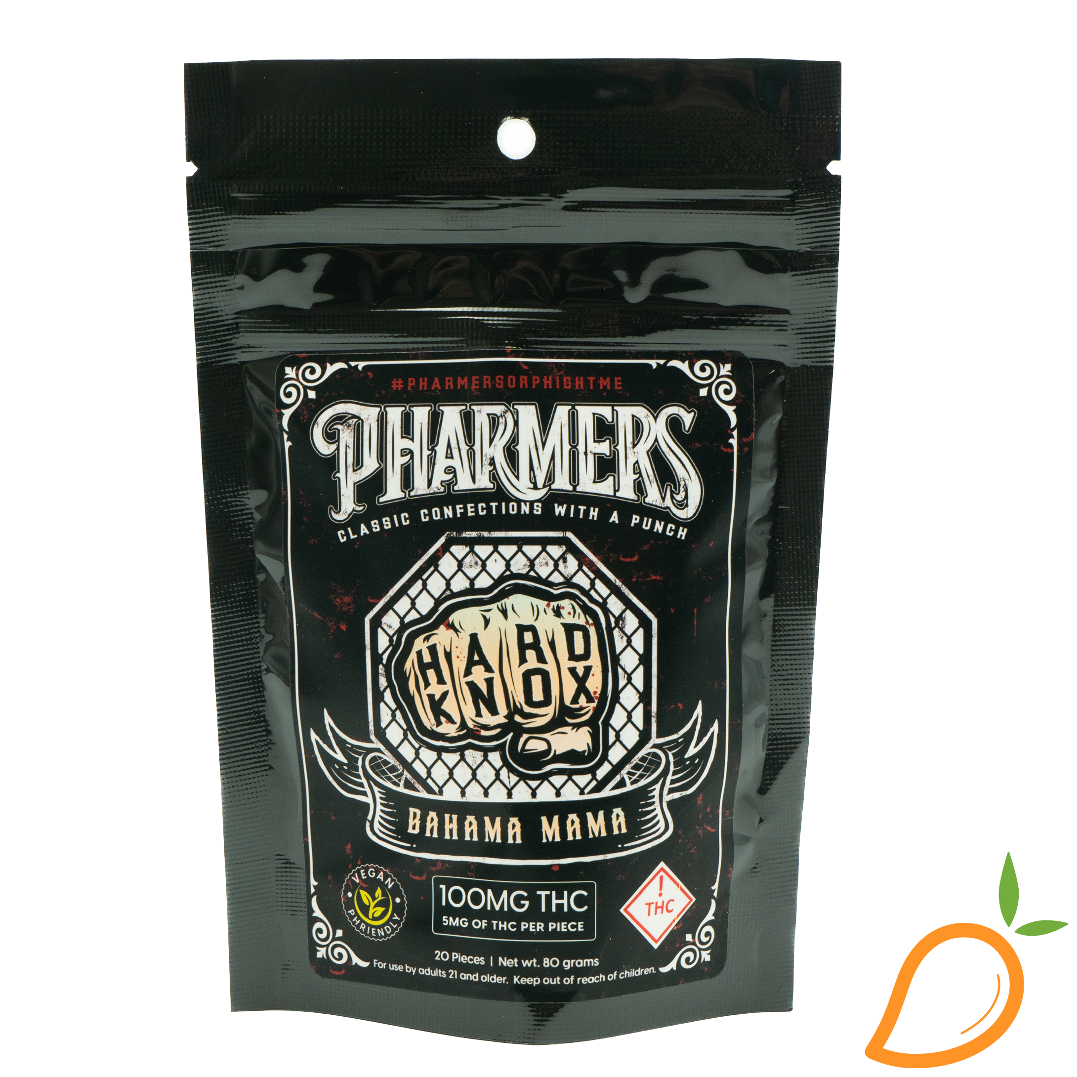 Photograph of product: 100mg Bahama Mama Hard Knox Pharmer's Quality