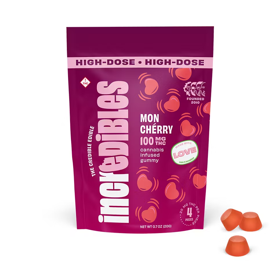Photograph of product: Gummy Mon Cherry [4pk] | 100mg