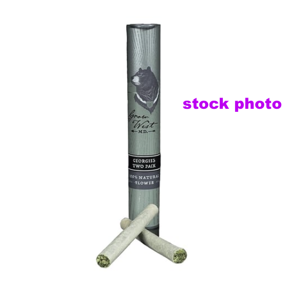 Photograph of product: Hindu Hammer [Two 0.5g Pre rolls] || Grow West