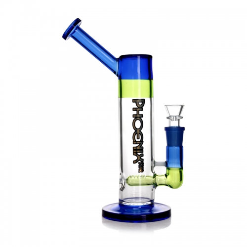 Photograph of product: Phoenix Star Glass Bubbler w/ Inline I Blue/Green I Highly Elevated